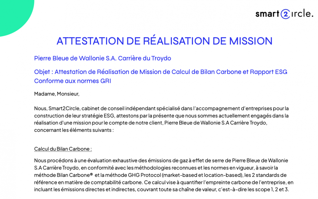 Renouvellement de notre engagement climatique